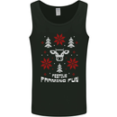 Christmas Farming Fun Funny Farmer Xmas Mens Vest Tank Top Black