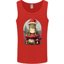Christmas Frog Toadstool Xmas Mycology Foraging Mens Vest Tank Top Red