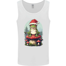 Christmas Frog Toadstool Xmas Mycology Foraging Mens Vest Tank Top White