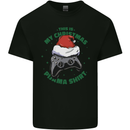 Christmas Gamer Pyjama Video Game Joypad Xmas Kids T-Shirt Childrens Black
