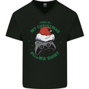 Christmas Gamer Pyjama Video Game Joypad Xmas Mens V-Neck Cotton T-Shirt Black