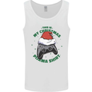 Christmas Gamer Pyjama Video Game Joypad Xmas Mens Vest Tank Top White