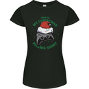 Christmas Gamer Pyjama Video Game Joypad Xmas Womens Petite Cut T-Shirt Black