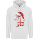 Christmas Great Britain UK Union Jack Flag Xmas Childrens Kids Hoodie White