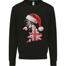 Christmas Great Britain UK Union Jack Flag Xmas Mens Sweatshirt Jumper Black