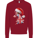 Christmas Great Britain UK Union Jack Flag Xmas Mens Sweatshirt Jumper Red