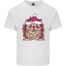 Christmas Hedgehog Wearing an Xmas Hat Kids T-Shirt Childrens White