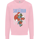 Christmas Parody Santalorian Funny Xmas Mens Sweatshirt Jumper Light Pink