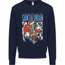 Christmas Parody Santalorian Funny Xmas Mens Sweatshirt Jumper Navy Blue