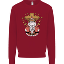 Christmas Praying Santa Christian Christianity God Mens Sweatshirt Jumper Red