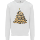 Christmas Pug Funny Dog Xmas Tree Mens Sweatshirt Jumper White