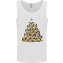 Christmas Pug Funny Dog Xmas Tree Mens Vest Tank Top White