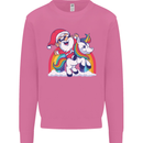 Christmas Santa Claus On a Unicorn Xmas Mens Sweatshirt Jumper Azalea