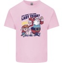 Christmas Santa Naughty List Funny Xmas Kids T-Shirt Childrens Light Pink