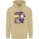 Christmas Santa Naughty List Funny Xmas Mens 80% Cotton Hoodie Sand