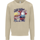 Christmas Santa Naughty List Funny Xmas Mens Sweatshirt Jumper Sand