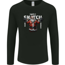 Christmas Santa Snatch Xmas Gym Training Mens Long Sleeve T-Shirt Black