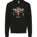 Christmas Santa Snatch Xmas Gym Training Mens Sweatshirt Jumper Black
