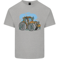 Christmas Tractor Farming Farmer Xmas Kids T-Shirt Childrens Sports Grey