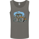 Christmas Tractor Farming Farmer Xmas Mens Vest Tank Top Charcoal