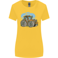 Christmas Tractor Farming Farmer Xmas Womens Wider Cut T-Shirt Yellow