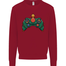 Christmas Tree Video Game Controller Joypad Xmas Kids Sweatshirt Jumper Red