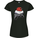 Christmas Video Game Controller Gaming Joypad Womens Petite Cut T-Shirt Black