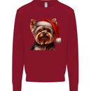 Christmas Yorkshire Terrier Dog Xmas Yorkie Kids Sweatshirt Jumper Red