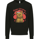 Christmas Yorkshire Terrier Xmas Yorkie Dog Kids Sweatshirt Jumper Black