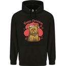 Christmas Yorkshire Terrier Xmas Yorkie Dog Mens 80% Cotton Hoodie Black