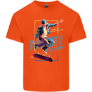City is My Ramp Skateboarding Skateboard Mens Cotton T-Shirt Tee Top Orange