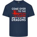 Come to the Welsh Side Dragons Wales Rugby Kids T-Shirt Childrens Navy Blue
