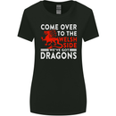 Come to the Welsh Side Dragons Wales Rugby Womens Wider Cut T-Shirt Black