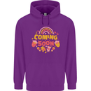 Coming Soon New Baby Pregnancy Pregnant Childrens Kids Hoodie Purple