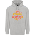 Coming Soon New Baby Pregnancy Pregnant Childrens Kids Hoodie Sports Grey
