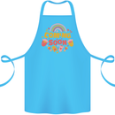 Coming Soon New Baby Pregnancy Pregnant Cotton Apron 100% Organic Turquoise