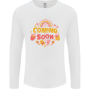 Coming Soon New Baby Pregnancy Pregnant Mens Long Sleeve T-Shirt White