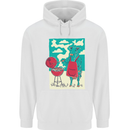 Cow BBQ Funny Grilling Food Mens 80% Cotton Hoodie White