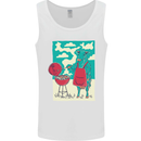 Cow BBQ Funny Grilling Food Mens Vest Tank Top White
