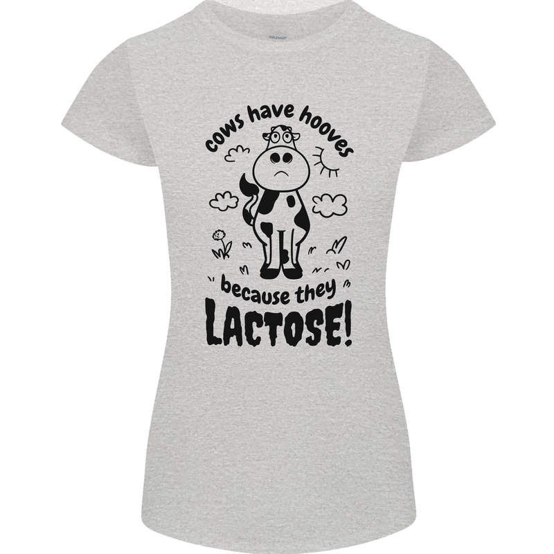 Cows Have Hooves Because They Lack Toes Womens Petite Cut T-Shirt Sports Grey