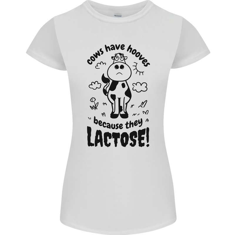 Cows Have Hooves Because They Lack Toes Womens Petite Cut T-Shirt White