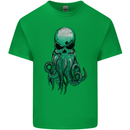 Cthulhu Green Kraken Octopus Skull Kids T-Shirt Childrens Irish Green