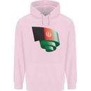 Curled Afghanistan Flag Afghan Day Football Mens 80% Cotton Hoodie Light Pink