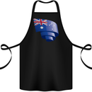 Curled Australia Flag Australian Day Football Cotton Apron 100% Organic Black