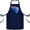Curled Australia Flag Australian Day Football Cotton Apron 100% Organic Navy Blue