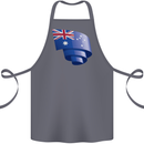 Curled Australia Flag Australian Day Football Cotton Apron 100% Organic Steel