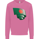 Curled Bangladesh Flag Bangladeshi Day Football Mens Sweatshirt Jumper Azalea