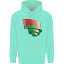 Curled Belarus Flag Belarusian Day Football Childrens Kids Hoodie Peppermint