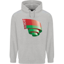 Curled Belarus Flag Belarusian Day Football Mens 80% Cotton Hoodie Sports Grey
