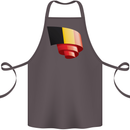 Curled Belgium Flag Belgian Day Football Cotton Apron 100% Organic Dark Grey